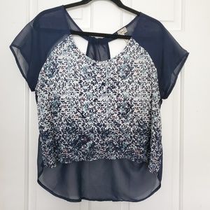 3for$25 cute print tee shirt t-shirt sheer backing